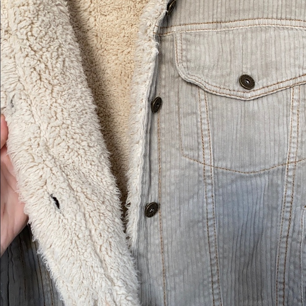 Shearling Lined Corduroy Jacket - image 2